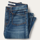 STETSON BLUE WOMEN'S 921 HIGH RISE FLARE JEANS (SMALL LENGTH) 11-054-0921-2402 BU