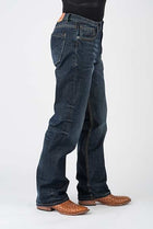 Stetson Mens Blue 100% Cotton Modern Pieced Back Jeans 11-004-1312-4070 BU