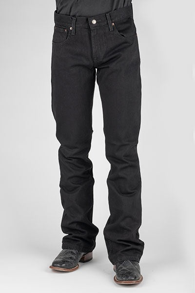 Stetson Mens Black 100% Cotton 1120 Slim Fit Jeans 11-004-1120-0024 BL