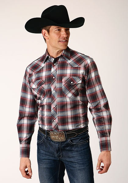 Karman Classics Men's Long Sleeve Western Style Shirt  01-001-0101-6041