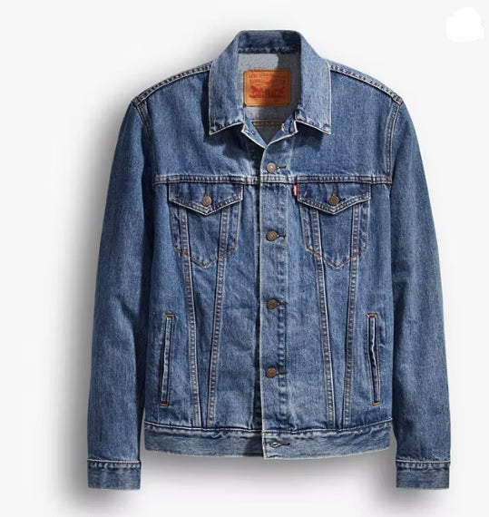 Levis Mens Denim Trucker Jacket Medium Wash 723340130