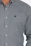 Cinch Men's Teal Geometric MTW1105381 Long Sleeve Shirt
