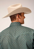 Roper Men's Olive Foulard Green Shirt 03-001-0225-4024 GR