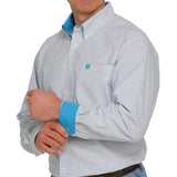 Cinch Men's Tattersall Plaid Button-Down Western Shirt MTW1105403