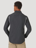 Wrangler ATg by Wrangler Men's Mix Material Shirt  Black 10NSB89BK