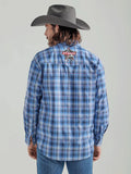 Wrangler  Mens PBR Long Sleeve Logo Shirt Blue 112324696
