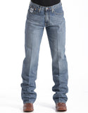Cinch Men's White Label Mid Rise Relaxed Fit Straight Leg Jean - Medium Stonewash MB92834003