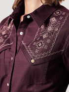 WRANGLER RETRO WOMEN'S WESTERN VINTAGE SHIRT STYLE 112336492