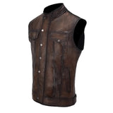 CHALECO CUADRA PARA CABALLERO EN PIEL OVINO JC231