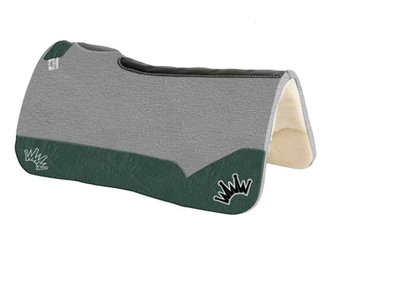 BESTEVER PAD 32X32 KUSH GRAY WOOL SADDLE PAD. Free: Best Ever Mule Tape Halter w/ 8.5′ Lead
