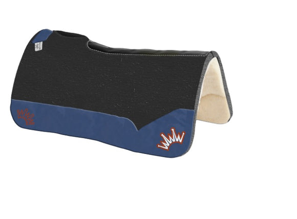 BESTEVER PAD 32X32 KUSH BLACK WOOL SADDLE PAD. Free: Best Ever Mule Tape Halter w/ 8.5′ Lead