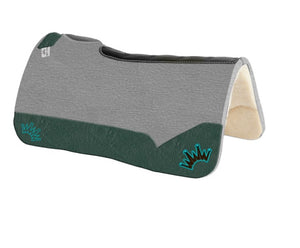 BESTEVER PAD 32X32 KUSH GRAY WOOL SADDLE PAD. Free: Best Ever Mule Tape Halter w/ 8.5′ Lead