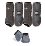 Professionals Choice Strike SMB 4 Pack Protective Splint Boots ( FREE Ballistic Overreach Boots ) (M)