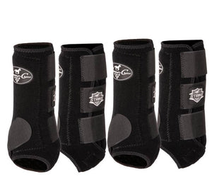 Professionals Choice Strike SMB 4 Pack Protective Splint Boots ( FREE Ballistic Overreach Bell Boots ) (M)
