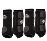 Professionals Choice Strike SMB 4 Pack Protective Splint Boots ( FREE Ballistic Overreach Bell Boots ) (M)