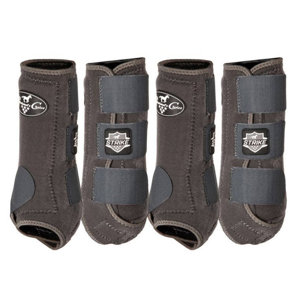 Professionals Choice Strike SMB 4 Pack Protective Splint Boots ( FREE Ballistic Overreach Boots ) (L)