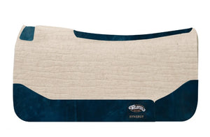 Weaver Leather Synergy Natural Merino Wool Felt Saddle Pad Free Braided Rope Halter with 10' Lead