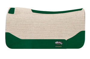 Weaver Leather Synergy Natural Merino Wool Felt Saddle Pad Free Braided Rope Halter with 10' Lead