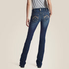 ARIAT  Women's R.E.A.L Low Rise Rosy Whipstitch Boot Cut Jean 10018351