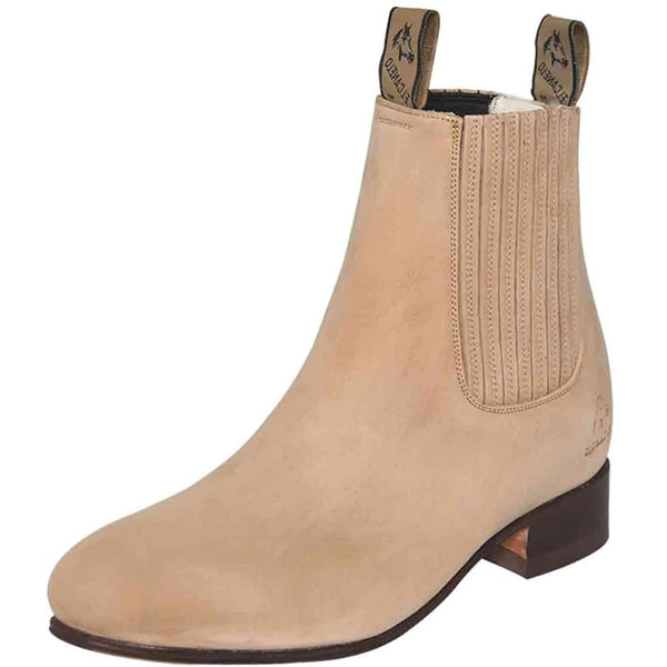 BOTIN EL CANELO CHARRO PIEL BOVINO NOBUCK NATURAL