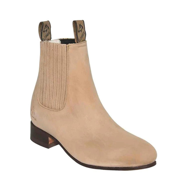BOTIN EL CANELO CHARRO PIEL BOVINO NOBUCK NATURAL
