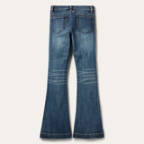 Stetson Womens Blue Cotton Blend 921 High Waist Plain Jeans 11-054-0921-2411 BU