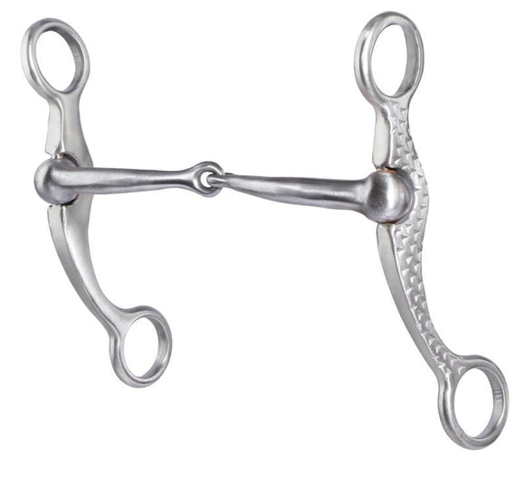 PROFESSIONAL'S CHOICE RASP SHANK SNAFFLE BIT