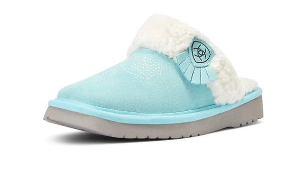 ARIAT- Women's Square Toe Slippers Jackie ( Blue )