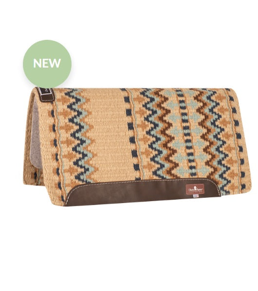 CLASSIC WOOL TOP SADDLE PAD CWTP3223SDAQ . FREE ROPE HALTER WITH LEAD ROPE