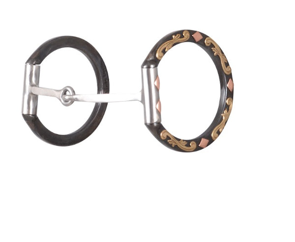 Classic Equine Sherry Cervi Diamond D-Ring Barrel Bit with Square Bar