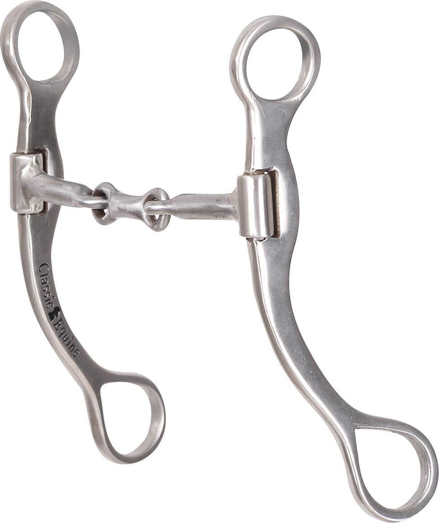 CLASSIC 7.5IN STAINLESS CHEEK COPPER INLAY DOGBONE BIT