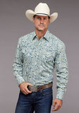 Stetson Men's Paisley Print Long Sleeve Pearl Snap Western Shirt 11-001-0425-5024