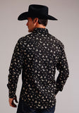 Stetson Western Shirt Men Long Sleeve Conversation 11-001-0425-6033 BL