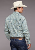 Stetson Men's Paisley Print Long Sleeve Pearl Snap Western Shirt 11-001-0425-5024