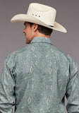 Stetson Western Shirt Mens  Aztec Blue 11-001-0425-5023