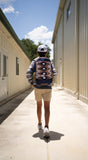 HOOEY  "ROCKSTAR" HOOEY BACKPACK NAVY/TAN AZTEC