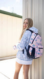 HOOEY  "RECESS" HOOEY BACKPACK PINK/NAVY AZTEC