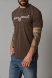 Kimes Ranch Men's Outlier Espresso Brown T-Shirt "M"