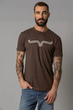 Kimes Ranch Men's Outlier Espresso Brown T-Shirt "M"