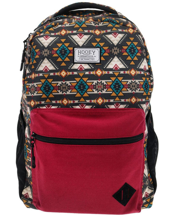 Hooey Men's & Women's Recess Hooey Aztec & Burgundy Backpack - BP041AZBU