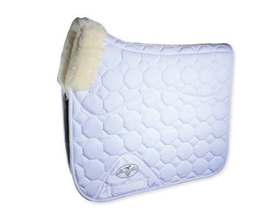Professionals Choice VenTech Dressage Pad with Faux Shearling EPF520-WHI