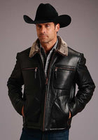 STETSON MEN'S LEATHER WESTERN OUTERWEAR JACKET 11-097-0539-6628 BL - HerraduraDeOro
