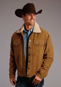 Stetson Western Jacket Mens Pockets Caramel 11-097-0539-6631 TA