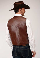 BROWN LAMB NAPPA LEATHER VEST BY ROPER 02-075-0520-0501 BR