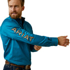 ARIAT MENS TEAM LOGO TWILL FITTED SHIRT 10045026