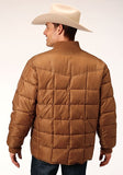 Roper Western Jacket Mens Rust Quilts Down Brown 03-097-0761-0530 BR