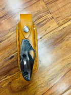 LEATHER STANDARD SLIDE SOLO SNAP KNIVE HOLDER