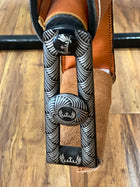 SILLA DE MONTAR PITEADA CON CANTINAS
