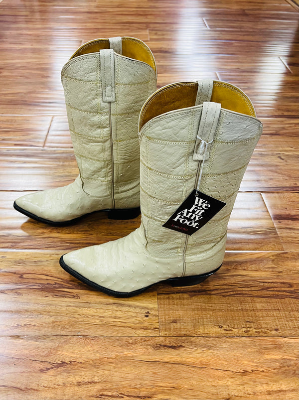 Men's Full-Quill Ostrich Boots