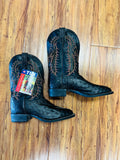 Tony Lama Ostrich Round Toe Cowboy Boots